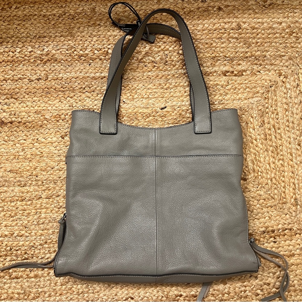 Vince Camuto Gray Leather Tote - Picture 2 of 6